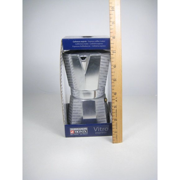 NEW Monix Cafetire Italienne 6 Tasses Servings Express Coffee Maker Non Stick - Picture 6 of 8